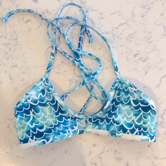 Jolyn Mermaid Tieback Swim Bikini Top - Picture 1 of 3